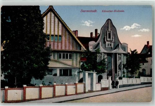 Darmstadt 1916 Künstler-Kolonie Feldpost Reserve-Lazarett