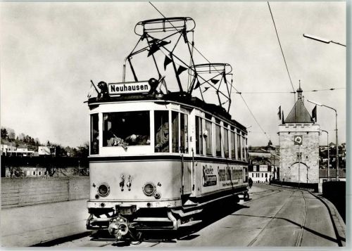 Esslingen 1978 Triebwagen 4 der Straßenbahn Esslingen-Nellingen-Denkendorf von 1926 Pliensaubrücke SMS-Museumswagen-Sammelkarte 1020