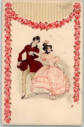 Nürnberg 1907 Rosen Lithographie