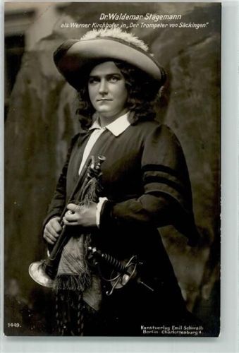 Charlottenburg Staegemann/Stägemann als Werner Kirchhofer in Der Trompeter von Säckingen Theater Schauspieler