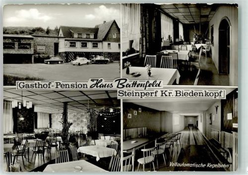 Steinperf Gasthaus Pension Haus Battenfeld Kegelbahn