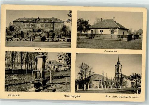 Hatvan 1902 Vamosgyörk Iskola Egeszseghaz Artezi kut Röm. kath. templom es paplak