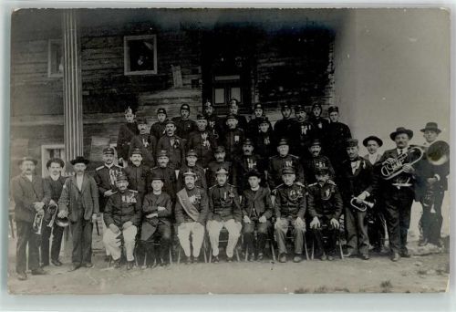 1915 Musikgruppe Uniform Trompeten Tuba