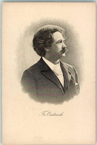Fr. Ondricek 1857-1922 nach Stahlstich auf AK Geiger