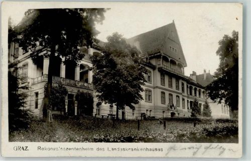 Graz 1919 Rekonvaleszentenheim des Landeskrankenhauses