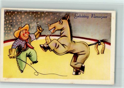 1943 Neujahr - Gelukkig Nieuwjaar - Zirkus