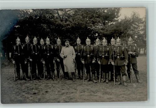 Gruppenfoto - Pickelhauben, gute Erhaltung