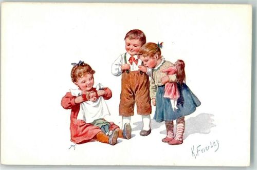 Kinder Puppen b.K.W.I. Nr.890-1
