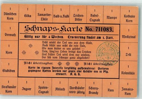 Schnaps Karte Humor