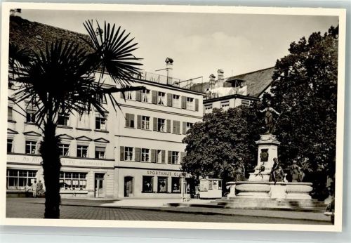 88131 W8990 Lindau Bodensee Foto AK Denkmal Handlung Glatzel Reichsplatz