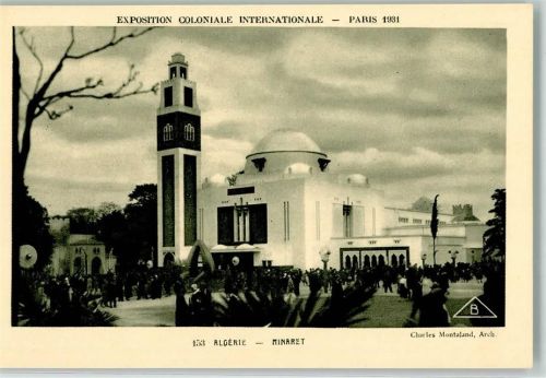 Paris Architekt Charles Montaland Exposition Coloniale Internationale 1931 Nr 153 Algerie Minaret