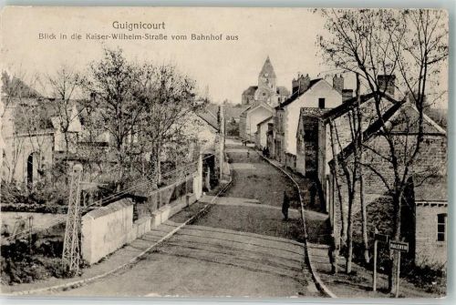 Guignicourt 1916 Kaiser Wilhelm Straße Feldpost S.B.Rgt. 100