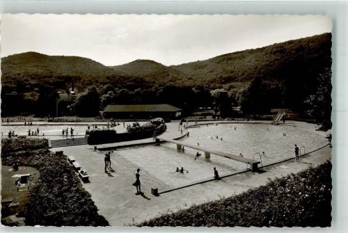Bad Kreuznach Schwimmbad Foto AK