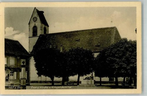 Weil am Rhein Ev. Kirche Kriegerdenkmal