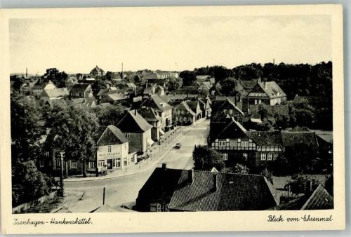 Hankensbüttel Blick vom Ehrenmal Oldtimer