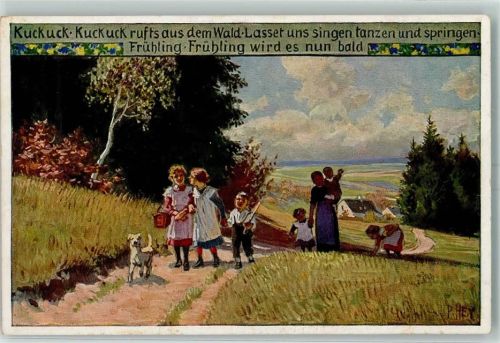 1940 Volksliederkarten Nr. 73 Kuckuck, rufts aus dem Wald
