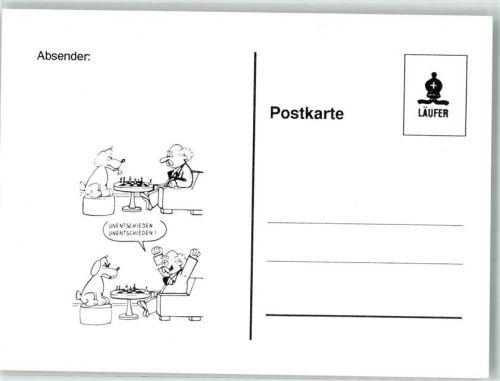 Humor Karikatur Spiel mit dem Hund