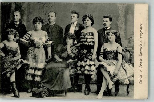 1909 Variete und Possen Ensemble Kostüme E. Felgenauer