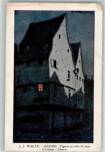 Colmar Altes Haus im Mondschein im Elsass P. J. Callais et Cie No. 174