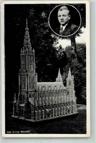 Ulm Modell Ulmer Münster Ev. Kirche Portrait Gansen. Paul