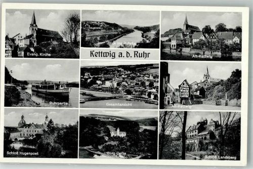 Kettwig Ev. Kirche Ruhrpartie Schloss Hugenpoet landsberg burg Oefte