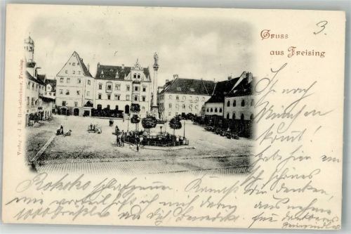 Freising 1900 Adelskorrespondenz Denkmal Säule