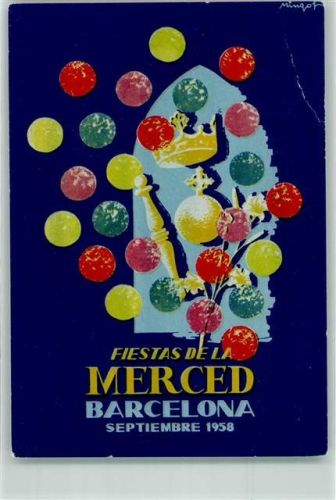 Barcelona 1958 Fiestas de la Merced