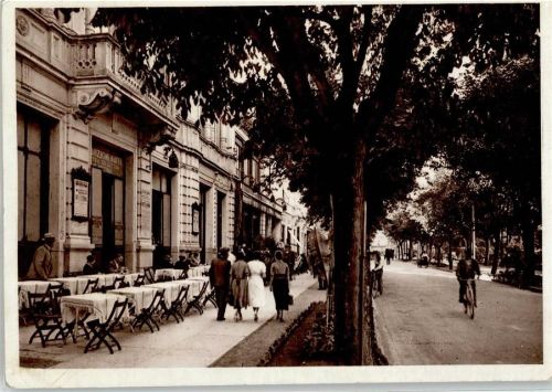 43039 Salsomaggiore Terme Foto AK Viale Romagnosi Cafe Ferrario