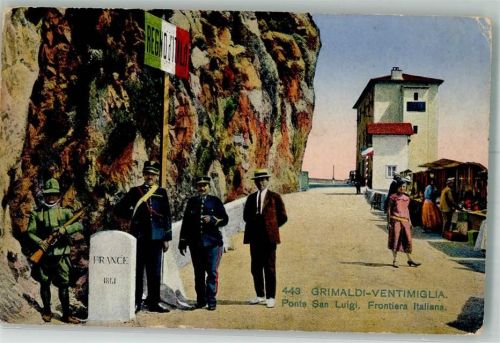 Ventimiglia 1930 Ponte San Luigi Frontiera Italiana