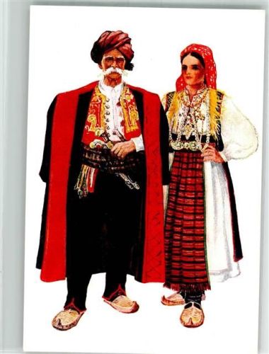 Nr. 45 sign. Vladimir Kirin Dalmatien (Imotski) Trachten Kroatien Künstlerkarte