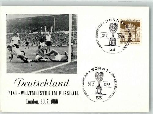 1966 Vize Fußball Weltmeister Deutschlandv London Uwe Seeler