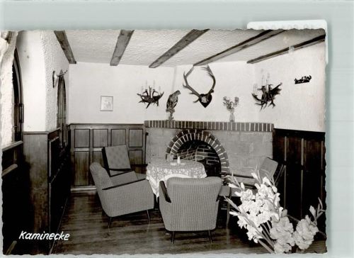 Niedersonthofen Gasthaus Haus Hubertus Kaminecke Ort handschriftlich