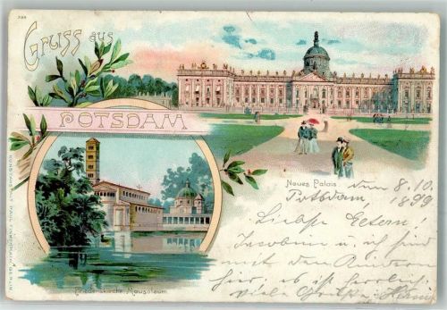 Potsdam 1899 Neues Palais Friedenskirche Mausoleum Kaiser Friedrich III.