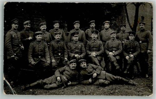 Graudenz 1916 Uniform Grupppenfoto Feldpost WK I Ort lt. Stempel