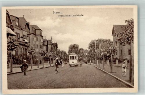 Hanau Frankfurter Straße Straßenbahn Leim lößt sich