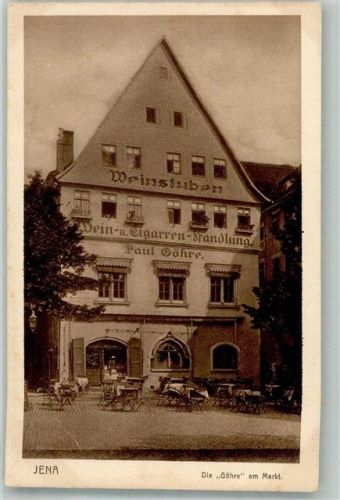 Jena Gasthaus Weinstuben Wein- u. Zigarren Handlung Paul Göhre