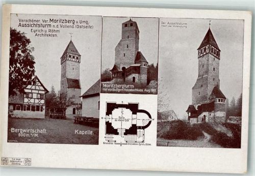 Moritzberg Aussichtsturm Berggasthaus Kapelle