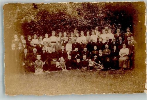Visselhövede Familiengruppenfoto Ort handschriftlich