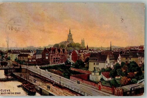 Cleve 1917 Tuck`s Oilette Serie Cleve No. 751 Blick auf die Stadt