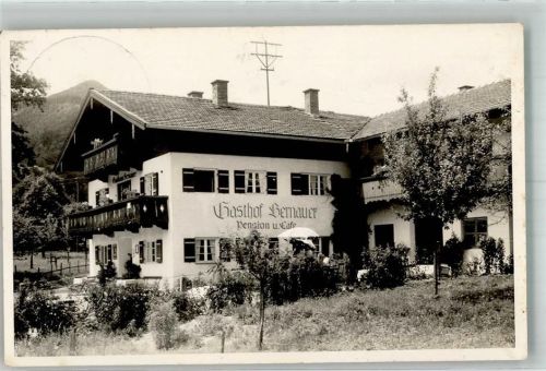 Grassau Gasthaus Pension Cafe Bernauer Ort lt. Stempel