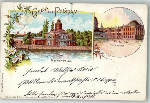 Potsdam 1898 Marmorpalast Stadtschloss