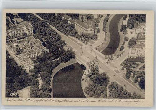 Charlottenburg Luftaufnahme Charlottenburgerbrücke Technische Hochschule