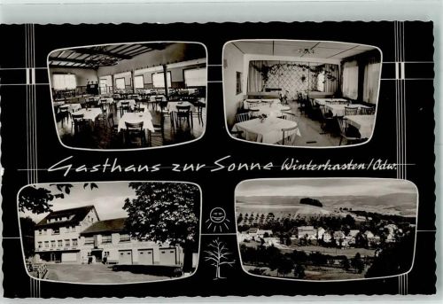 Winterkasten Gasthaus zur Sonne Foto AK