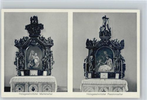 Goslar holzgeschnitzer Marienaltar holzgeschnitzer Passionsaltar Kath. Pfarramt Grauhof