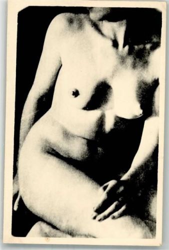 nackte Frau vor 1945 FKK Foto AK