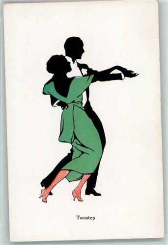 Silhouetten Twostep Serie 1318-1 Verlag A. Rehn AK