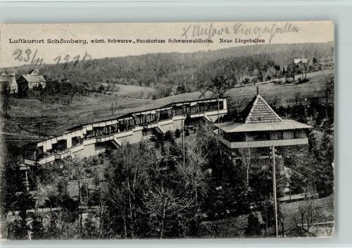 75328 W7542 Schömberg b Neuenbürg, Württ - Sanatorium Schwarzwaldheim Neue Liegehallen