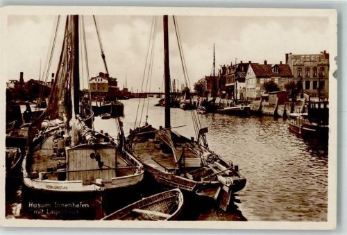 25813 W2250 Husum , Nordsee - Innenhafen