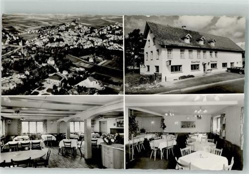 Bad Dürrheim Fliegeraufnahme Gasthaus Pension Blume Oldtimer