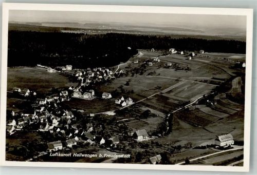 Hallwangen Fliegeraufnahme Freigegeben d. R.L.M.